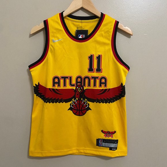 Nike NBA Atlanta Hawks Trae Young #11 Basketball Youth Jersey Size NEW - Picture 2 of 16